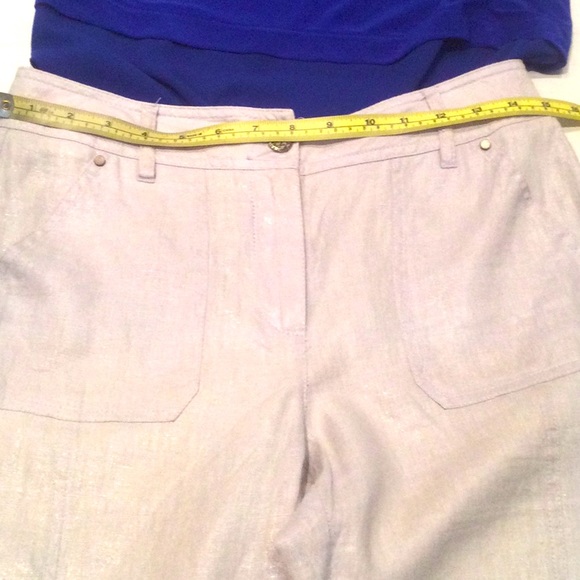 Jane & John Linen Capris - Picture 3 of 9